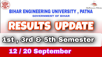1st, 3rd & 5th  SEMESTER RESULT BIHAR ENGINEERING UNIVERSITY ll #btech #beu #semester #result