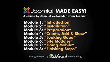 1 1   Introduction to the Joomla Video Course from SiteGround Web Hosting on Vimeo