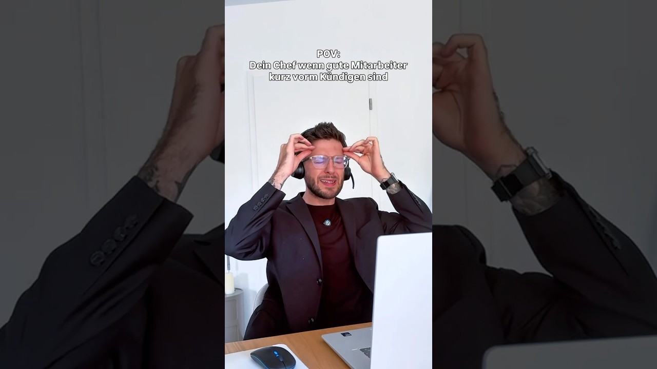 POV: Dein Chef wenn gute Mitarbeiter kurz vorm Kündigen sind #büro #homeoffice #office #wfh #humor