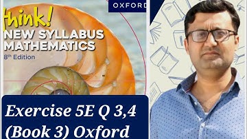 Exercise 5E (Slope of Parallel & Perpendicular lines) Q 3,4 Think New Syllabus Mathematics Book 3