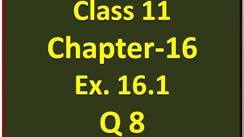 Ex-16.1 Q-8  Class 11 Maths ( Probability) |Sample Space | NCERT Math
