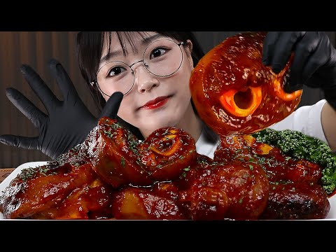 5시간 걸렸네요. 우족찜은 사드세요.. SPICY BRAISED BEEF FEET MUKBANG먹방 | ASMR EATING SOUNDS