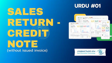 How to issue credit note without Invoice in ERP Software STEP BY STEP URDU ( SAID ERP )