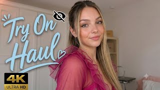 4K Micro Mini String Bikini Tiny Bikini Try On Haul See Everything Sheer Transparent On #lingerie