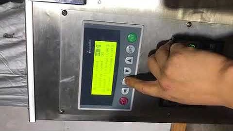 How to adjust auger powder weight on touch screen of sachets packing machine