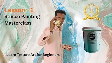 Introduction to Stucco Painting | Learn Texture Art for Beginners (Lesson 1) by Stucco Paint Art