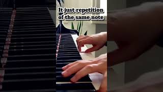 Crazy Repetition on the Piano, Scarlatti Sonata d-moll #piano #pianomusic #crazy #shorts