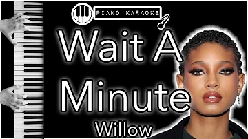 Wait A Minute - Willow - Piano Karaoke Instrumental