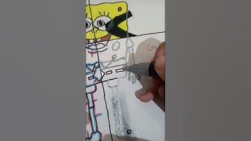 Drawing SPONGEBOB but four sides final part