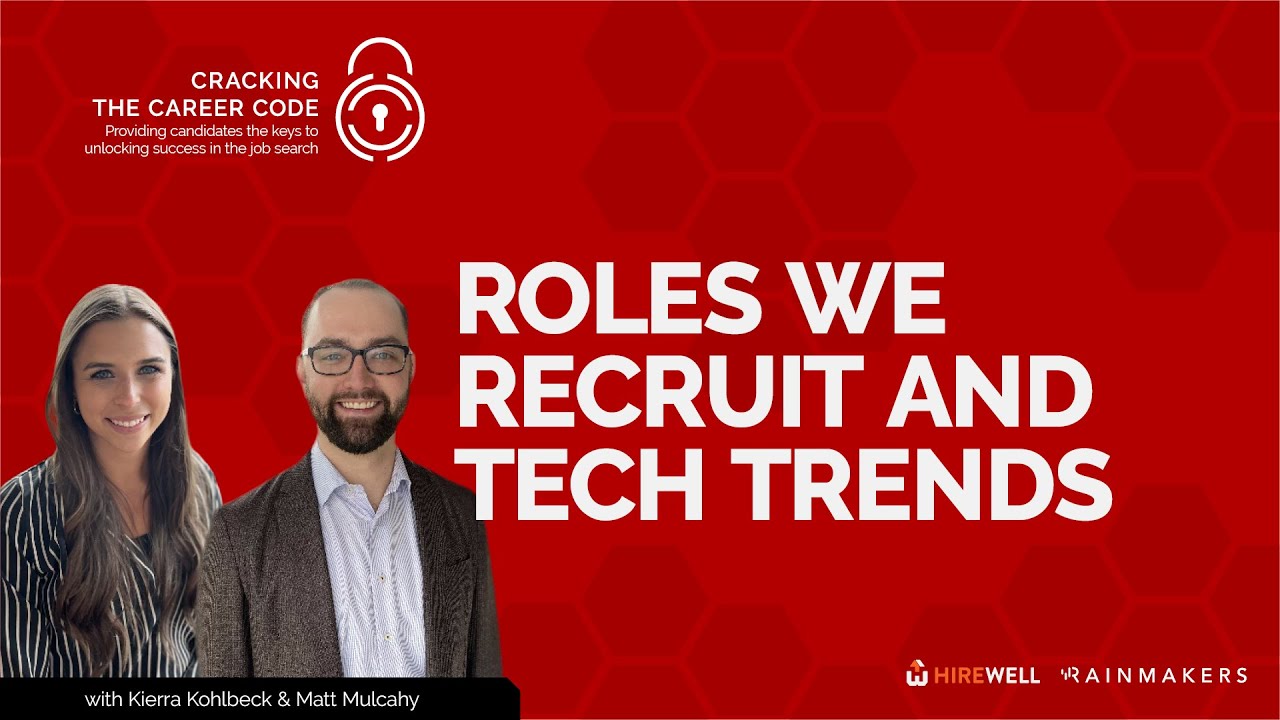Roles We Recruit And Tech Trends - Cracking the Career Code [Ep 16 ...