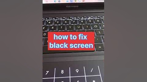 how to fix black screen on window 10? #windowstricks