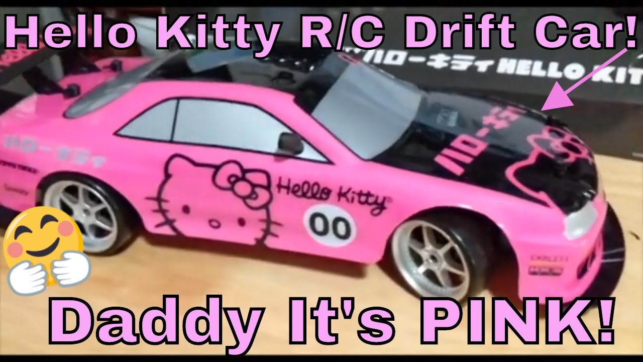 Jada Toys - Hello Kitty 1:10 Nissan GT-R R34 Drift RC Remote Control Cars  Radio Control Cars