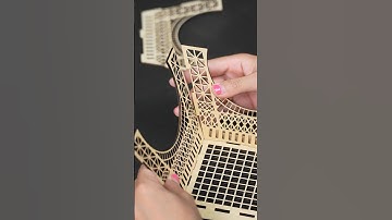 EIFFEL TOWER Laser Cut Idear. #shorts #eiffeltower  #smallbussiness #laserengraver