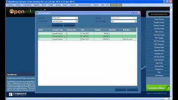 Journal Report-OpenMiracle Free open source accounting software