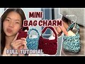 [FULL TUTORIAL] mini bag charm - beginner friendly (no sew)