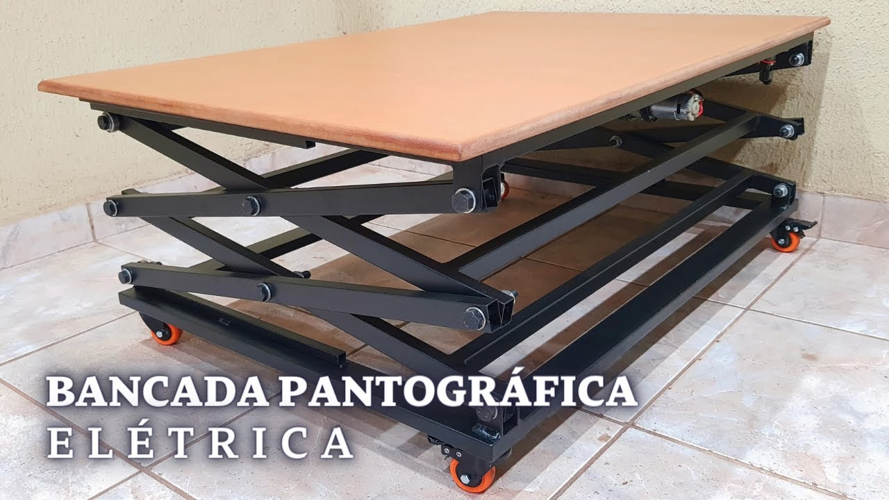Como fazer Bancada Elevatória tipo Tesoura / Plataforma Pantográfica | PDT