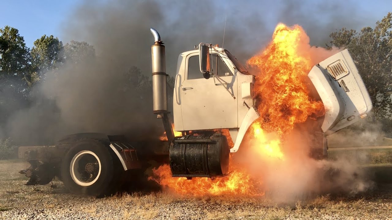 Diesel Engine Running At Full Speed For Eight Minutes Results In A Fireball