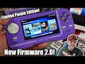 Evercade Retro Handheld Limited Purple Edition With NEW Firmware 2.0! NEW User Interface & Options!