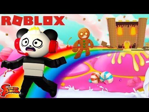 Candy Monsters In Roblox Candyland Escape Candyland Obby In Roblox Let S Play With Combo Panda Youtube - karinaomg roblox escape candyland