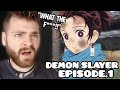 Wait this is messed up  demon slayer  episode 1  new anime fan  reaction