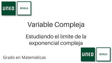 Estudiando el límite de la exponencial compleja en el infinito | Variable Compleja | UNED