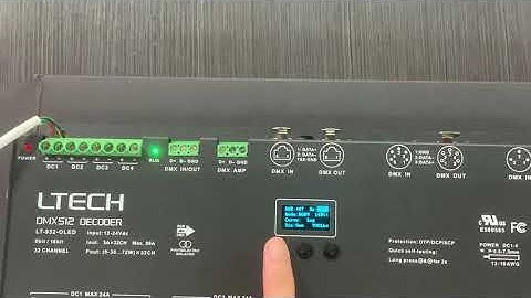 32CH DMX decoder create facade lighting effect