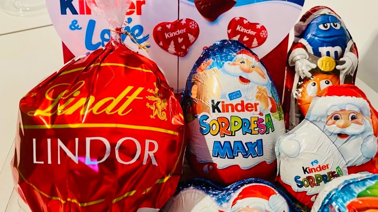 Christmas Kinder Surprise ASMR Unboxing 
