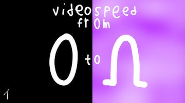 A Video Speeding Up From 1 To ABSOLUTE INFINITY (part 1)