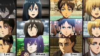 Evolution of Attack on Titan Characters
