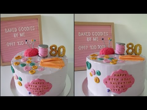 Tailor Theme Cake ||03