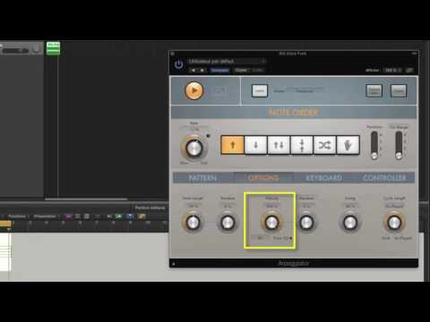 Apprendre à utiliser l'arpeggiator dans Logic Pro X