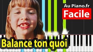 Angèle Balance ton quoi Piano Facile Karaoké Paroles chords