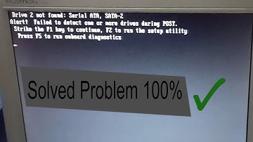 Drive 2 Not Found Serial Ata Sata-2 Dell Problem Solved