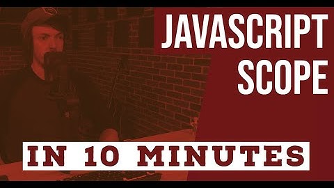 JavaScript Scope Explained