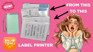 IM GOING TO BE SO ORGANISED! 🤗🤣 #temu #organisation #labelingmachine