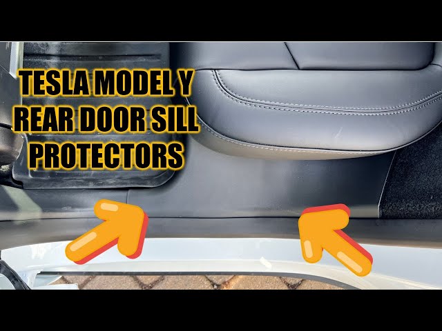 Tesla Model Y Rear Door Sill Protector **MUST HAVE IF YOU HAVE LITTLE  KIDS** 
