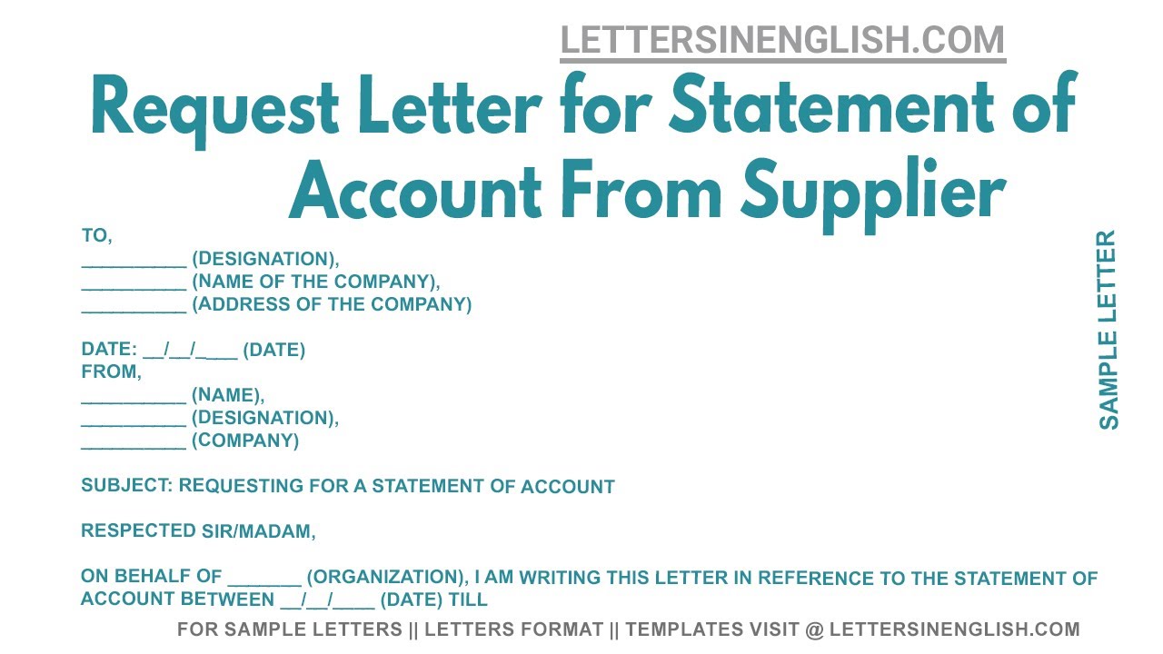 application letter requesting for statement of result