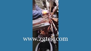 ZGTEK filter cage welding machine working fast, model DLN-24-5