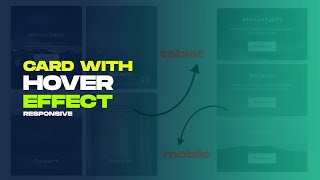 Responsive Card With Hover Interactions Using Html Css | CSS Animated Responsive Cards Hover Effects