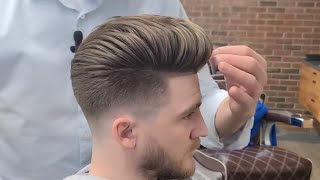 MUST SEE PERFECT POMPADOUR WITH BEAUTIFUL LOW FADE!!!