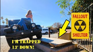 TRAPPED in the FALLOUT Shelter | Abandoned Backyard FALLOUT Shelter Restoration ep 15