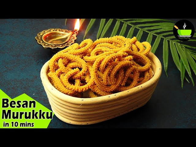 Besan Murukku Recipe | Kadalai Maavu Murukku | Diwali Snacks | Instant Murukku Recipe |  Murukku | She Cooks