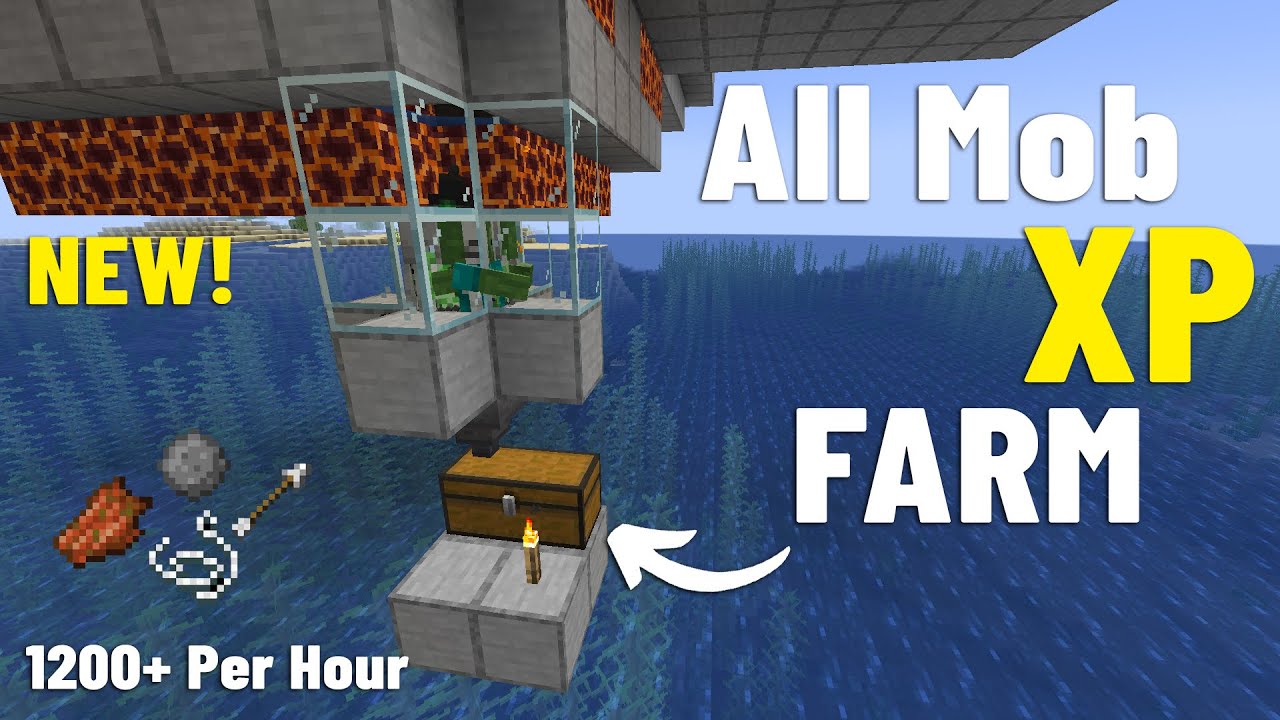 NEW UPDATED MOB XP Farm in Minecraft 1.20/1.21 - YouTube