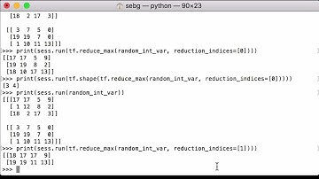 tf reduce max: Calculate Max Of A Tensor Along An Axis Using TensorFlow - TensorFlow Tutorial