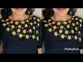 ആർക്കും എളുപ്പത്തിൽ ചെയ്യാവുന്ന kidu embroidery work | neck designs for churidars | hand embroidery