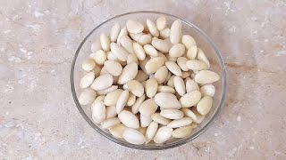 How To Blanch Almonds | How To Quickly Remove Almonds Skin | Treats and Feasts