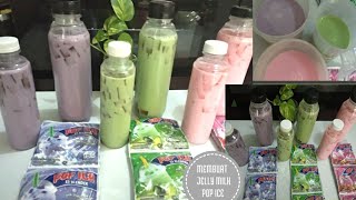 CARA MEMBUAT MINUMAN JELLY MILK DENGAN POP ICE || IDE JUALAN MINUMAN KEKINIAN