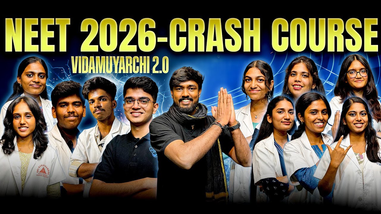 NEET 2026 FREE CRASH COURSE 🤯🔥Vidamuyarchi 2.O Promo💯 Medicos teaching ...
