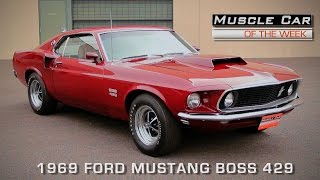 1969 Ford Mustang BOSS 429 Video V8TV Muscle Car Of The Week Episode #123