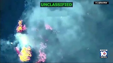 New video shows deadly US airstrike on suspected drug boat in Pacific Ocean